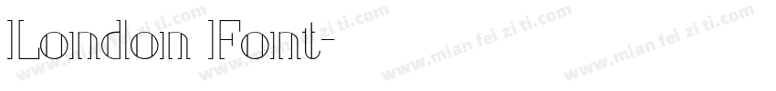 London Font字体转换